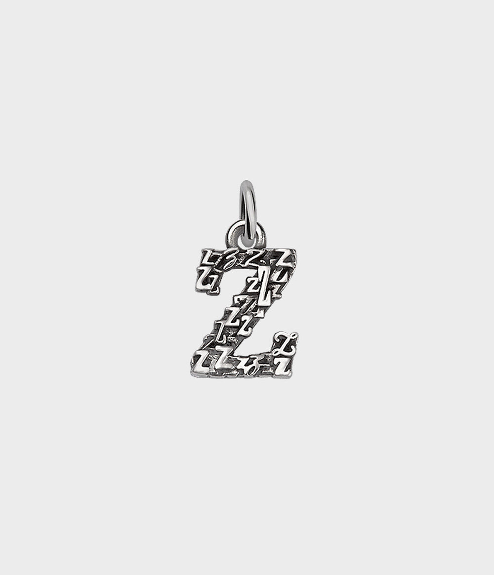 Letter Charm / Sterling Silver / Z