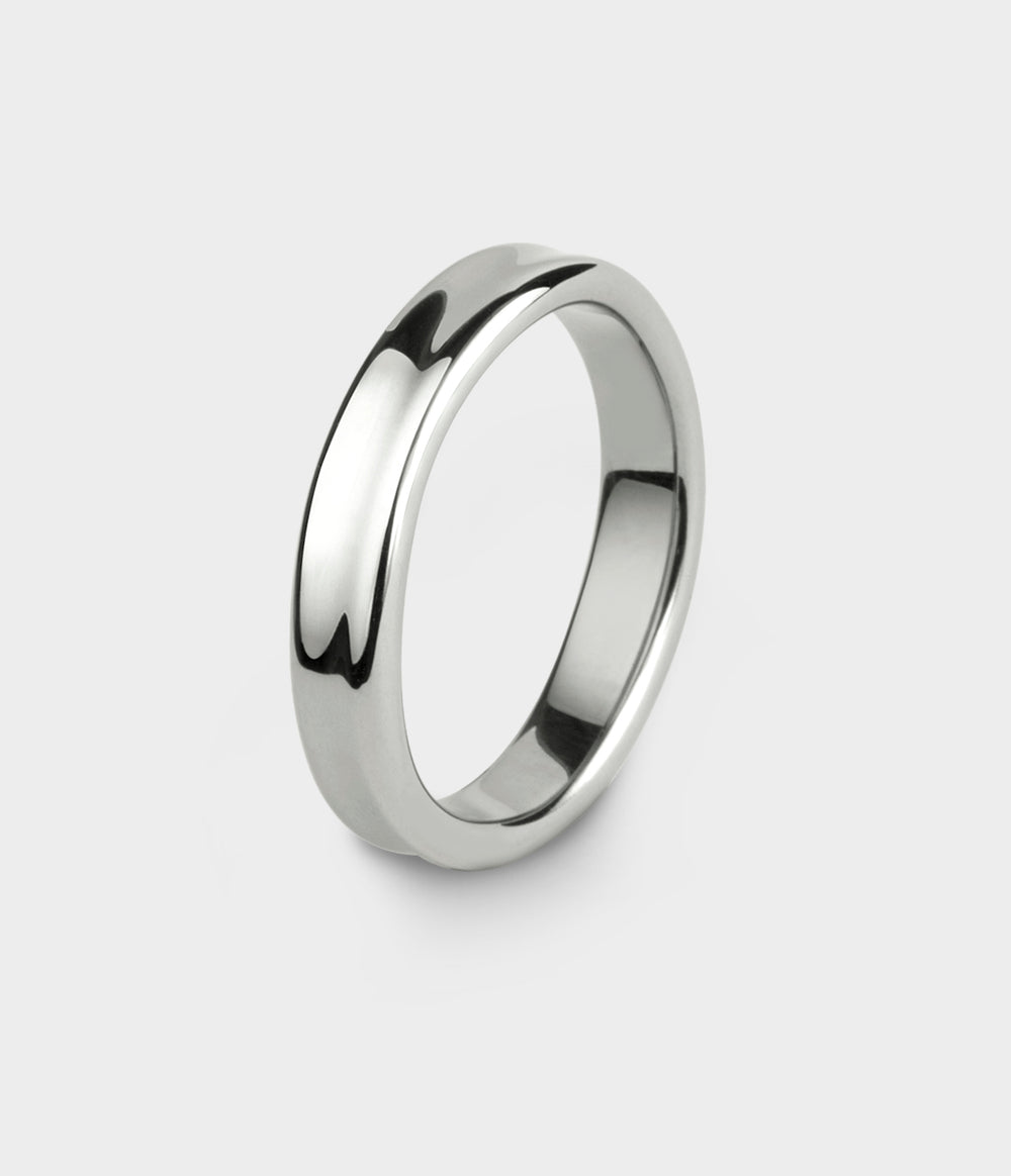 Liquid Extra Slim Ring in Silver, Size T
