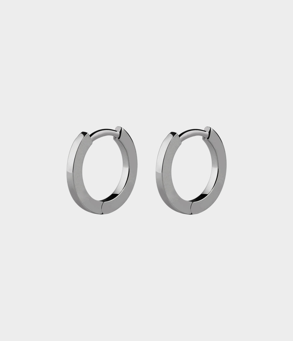 Mini Hoop Earrings Small / Platinum