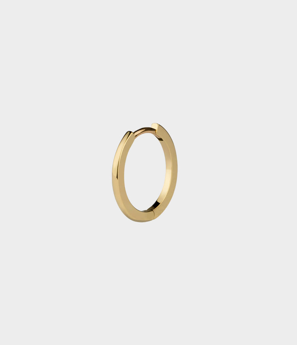 Mini Hoop Earring Medium in 18ct yellow gold