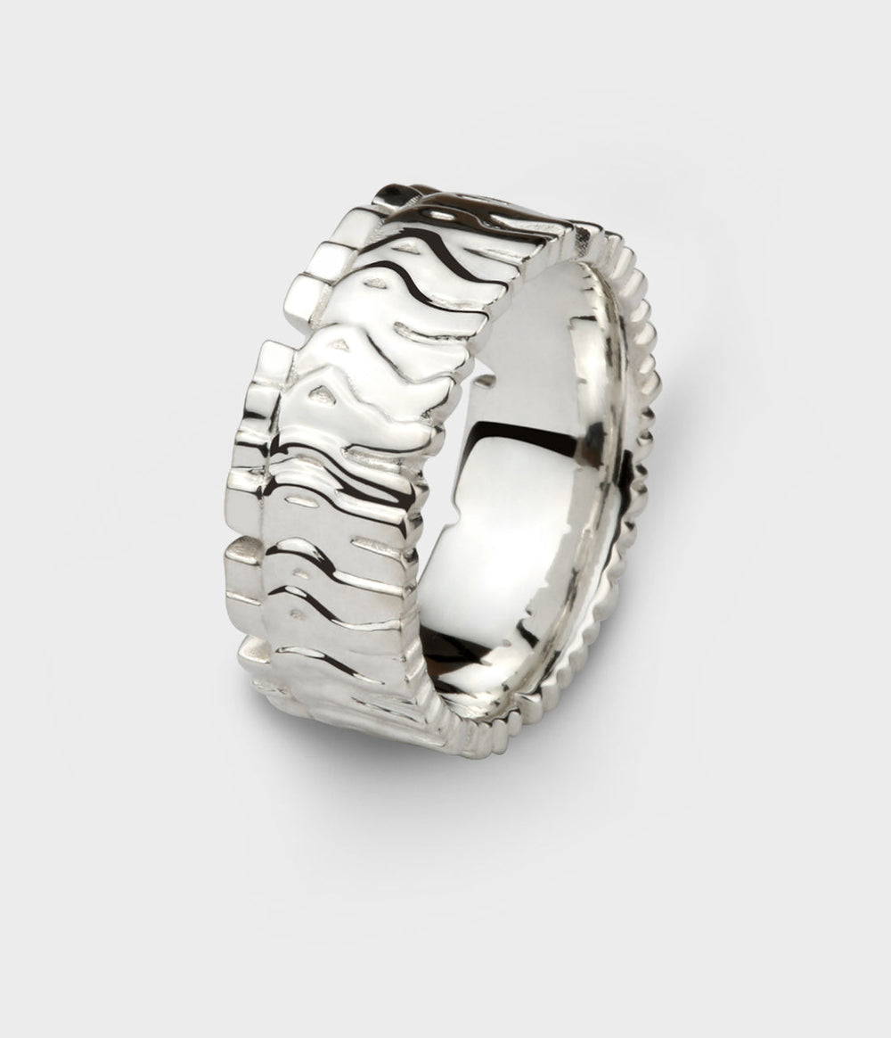 People Slim Ring in Silver, Size K1/2