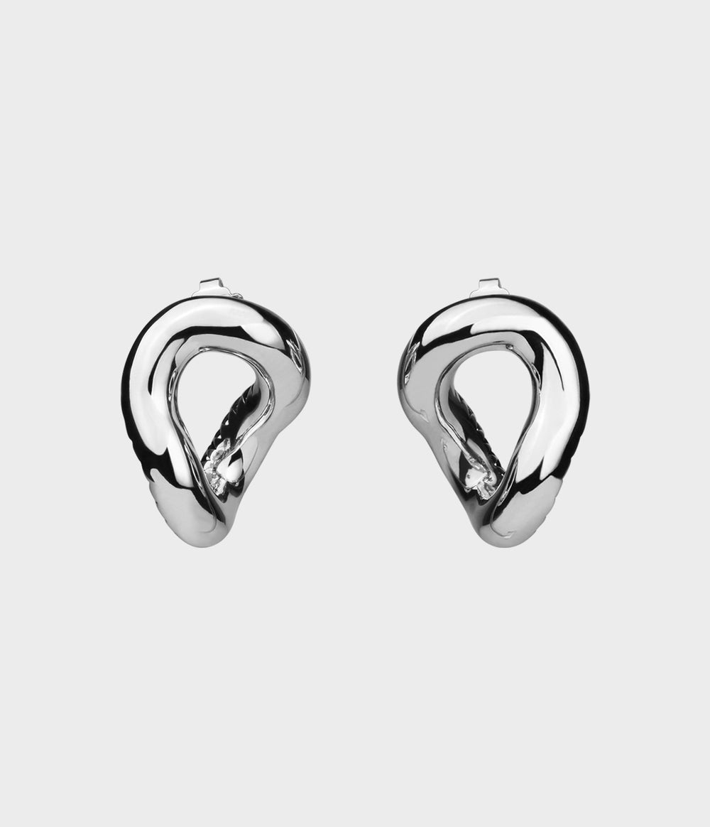 Raven Stud Earrings / Silver