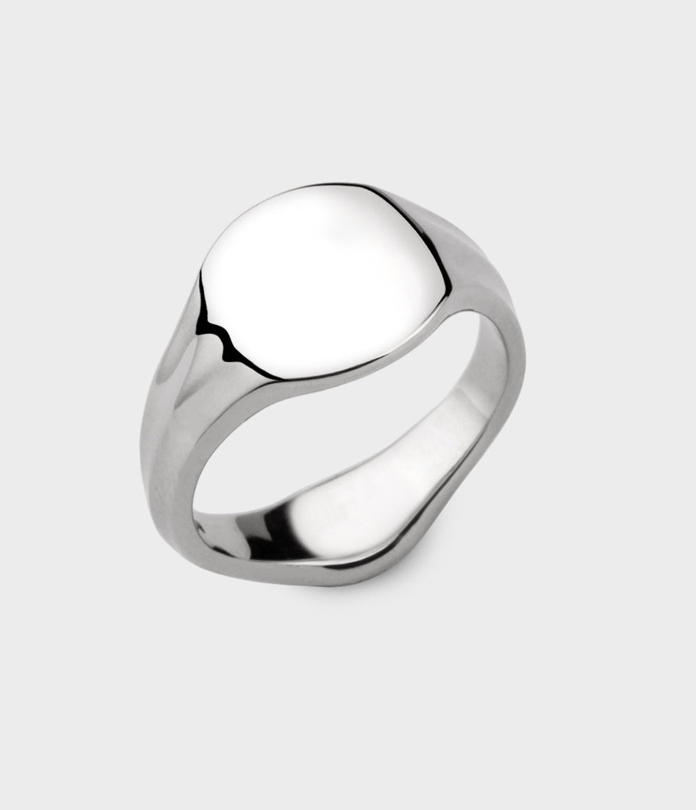 Small Signet Ring in Silver, Size I