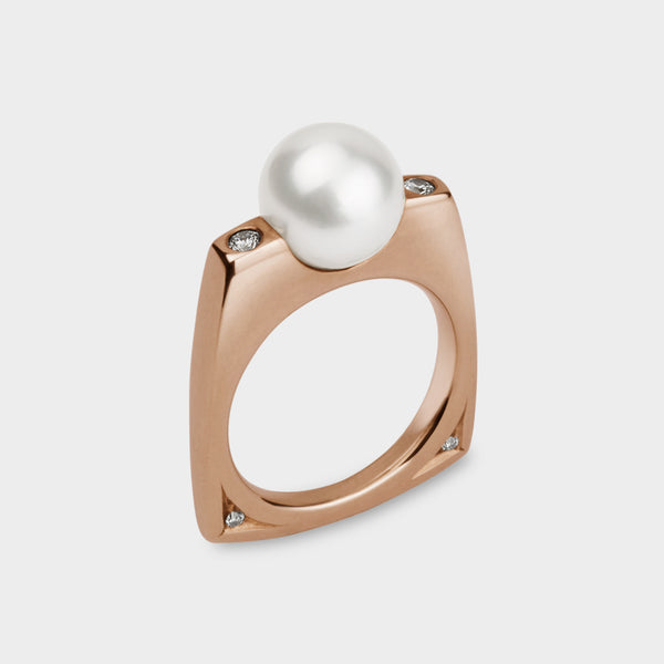 South Sea Pearl Ring in 9 Carat Rose Gold - Custom Option