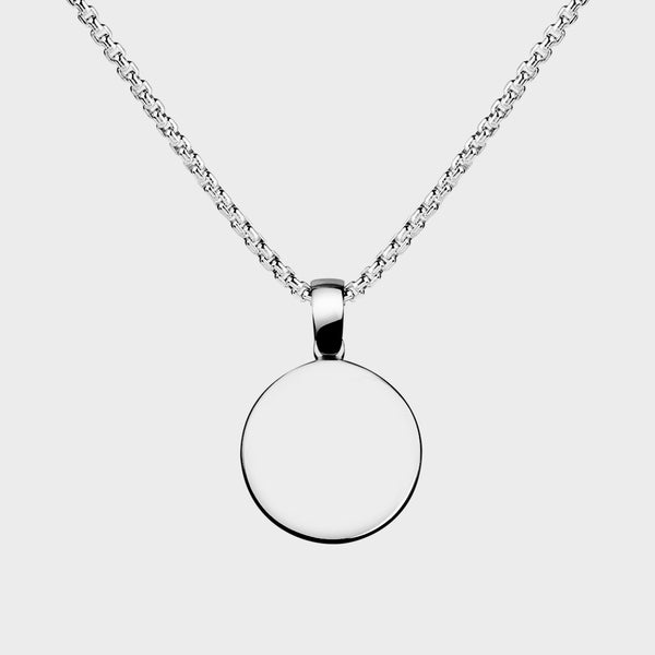 Silk Disc Necklace - Main View