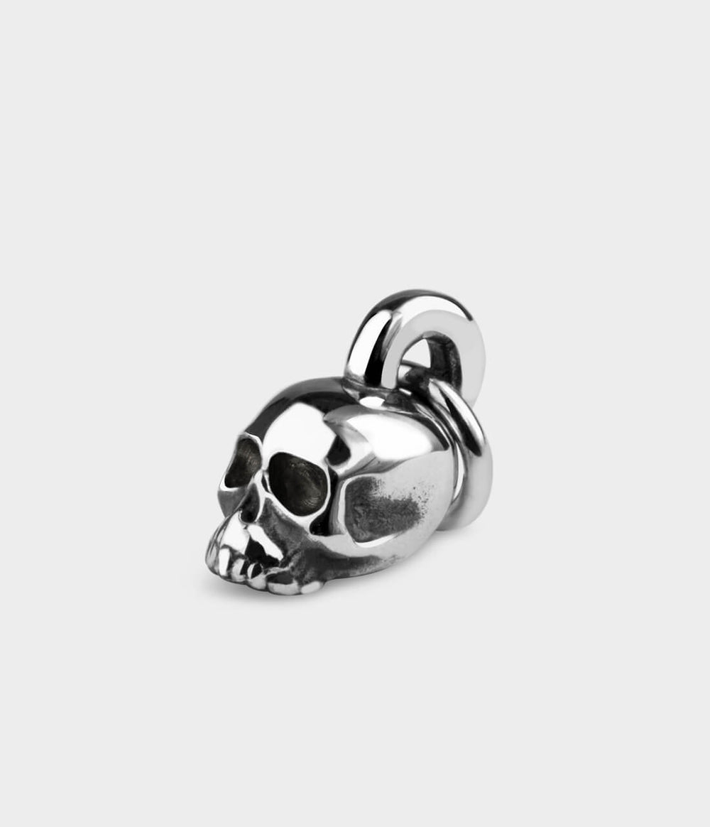 Skull Charm in Silver