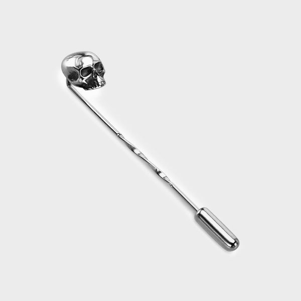 Skull Tie & Lapel Pin in Sterling Silver