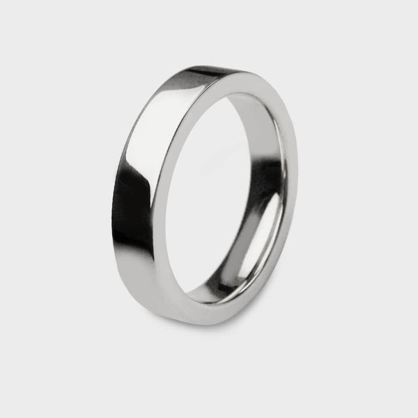 Times Square Slim Ring - Sterling Silver - J