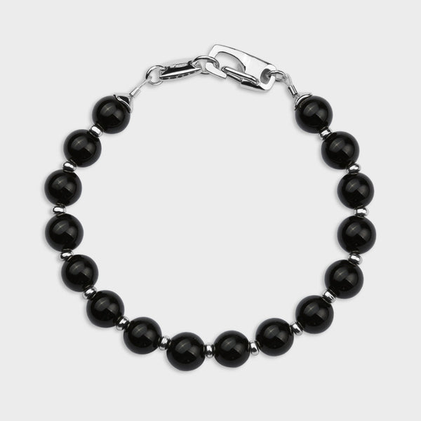 Trust Bracelet with Onyx, 20cm Long, Size Medium