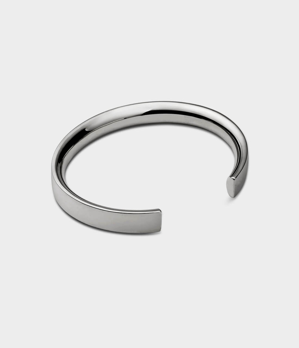 Viper 8 Bangle in Silver, Size Small