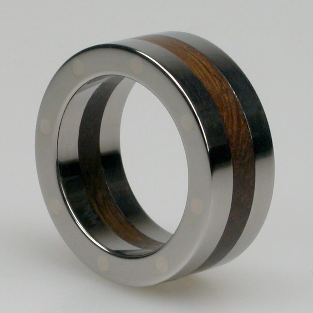 Thames Wood Geo Wide in Titanium, Size M1/2