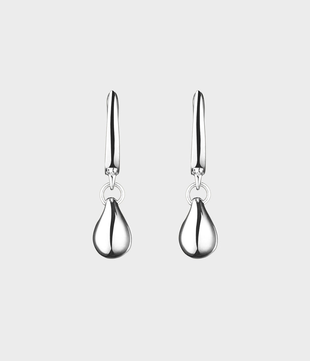 Water Drop Earrings / Sterling Silver