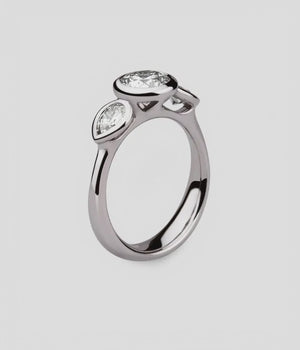 Angel 1 Carat Three Stone Engagement Ring