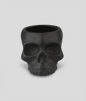 Gothic Skull Egg Cup and Stainless Steel Spoon