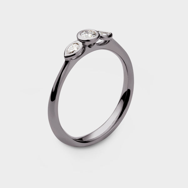 Angel Three Stone Engagement Ring - Image 7