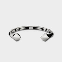 the inside and front of a silver Arrowhead Bangle