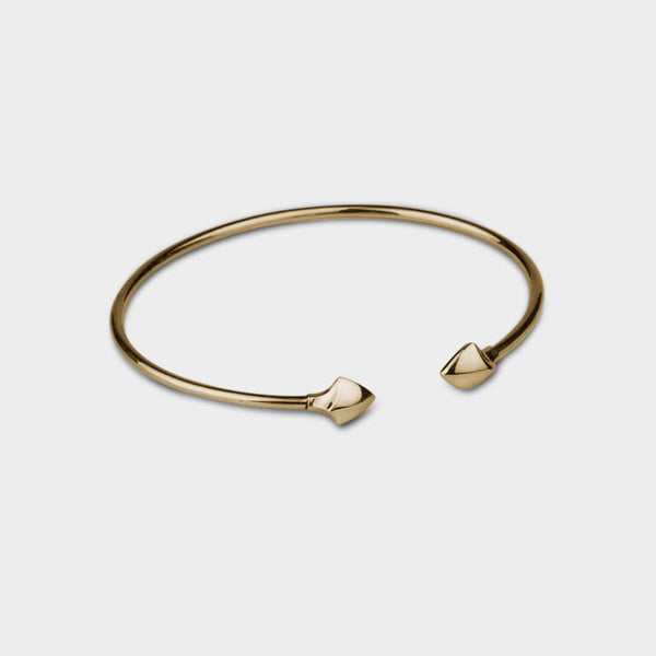 Dainty Arrowhead Bangle in 18 Carat Yellow Gold - Custom Option