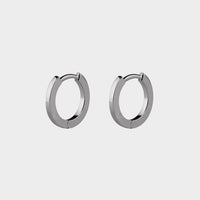 a pair of platinum Extra Small mini Hoop Earrings (Pair) 9Mm O/D