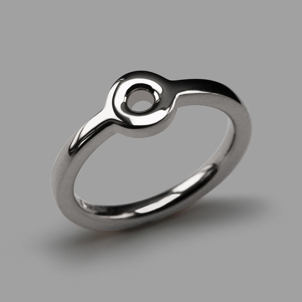 Mini Pop Ring in Silver, Size H1/2