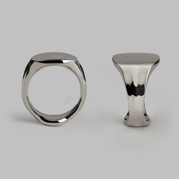 Signet Ring in Palladium, Size R
