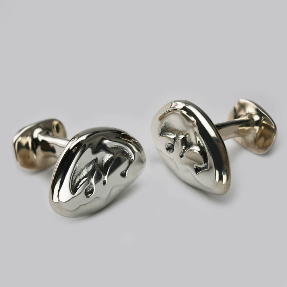 Loved Push Silver Cufflinks