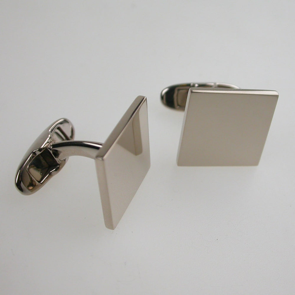Times Square Slim Cufflinks in 14ct White Gold