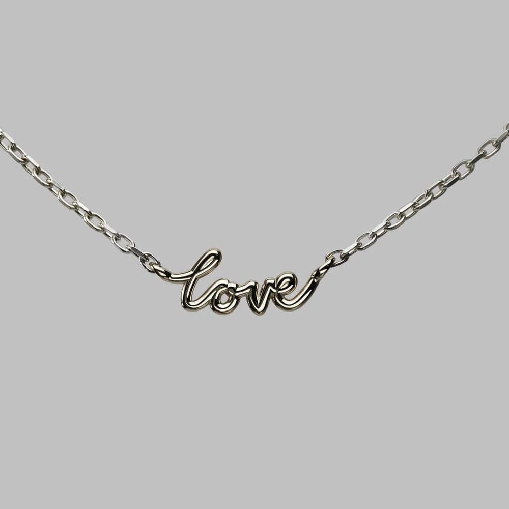 Love Necklace in 18ct White Gold