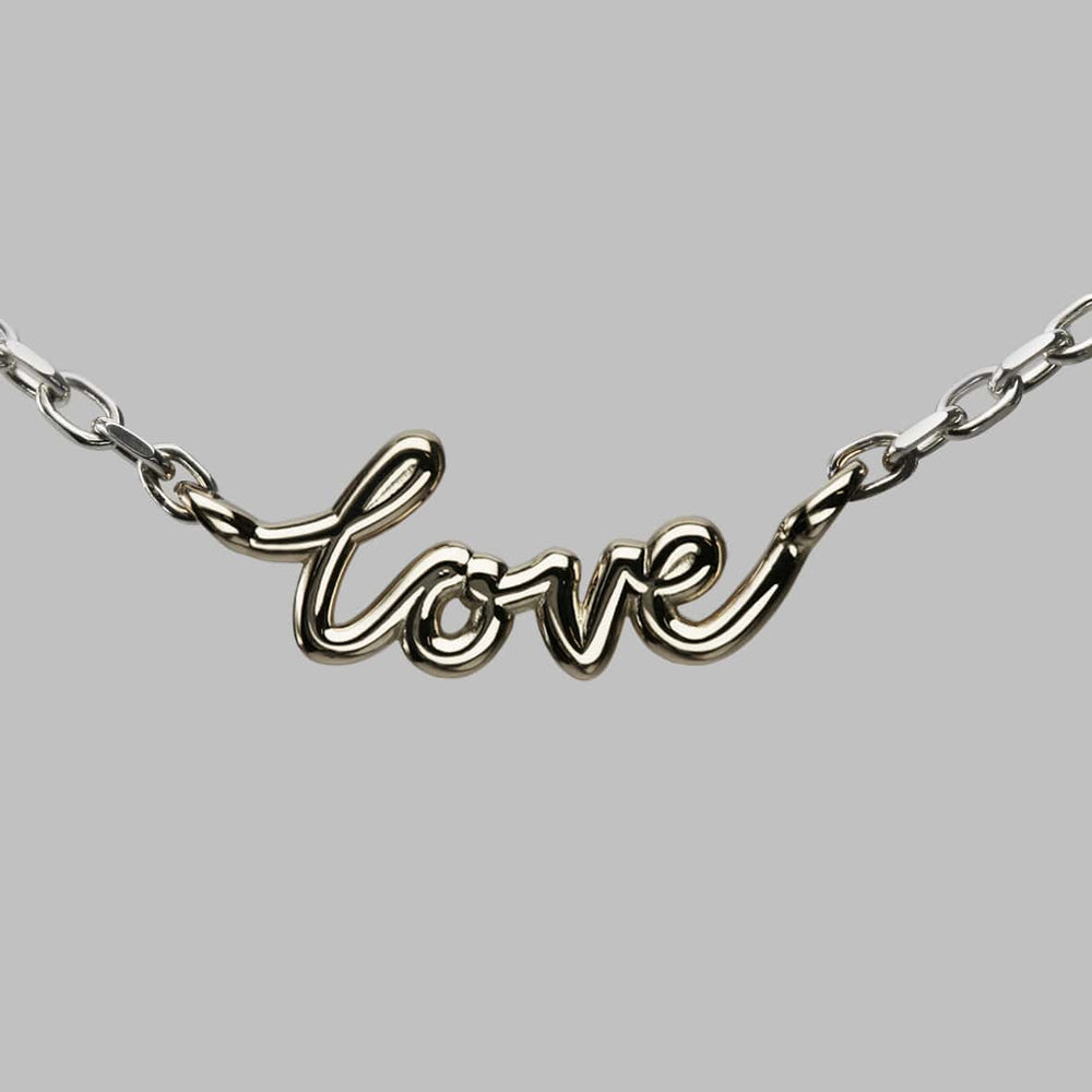 Love Necklace in 18ct White Gold