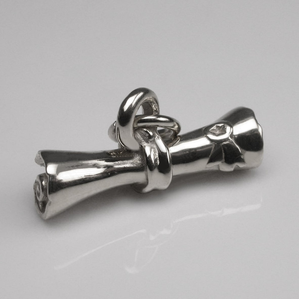Silver Scroll Charm