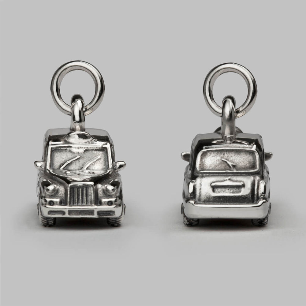London Taxi Cab Charm in Silver