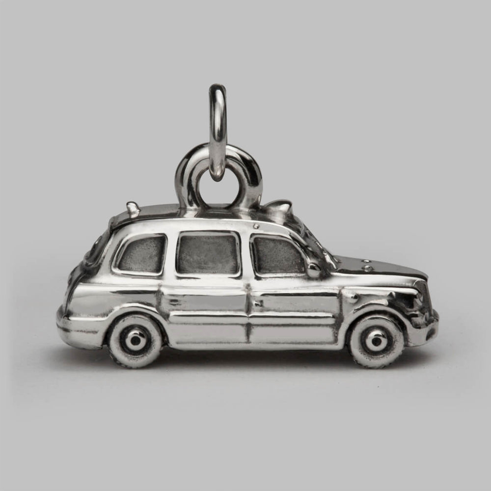 London Taxi Cab Charm in Silver