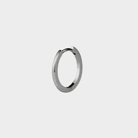 profile of platinum Medium mini Hoop Earring (Single) 15Mm O/D