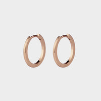 medium mini hoop earrings in rose gold