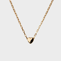 Dainty Heart Necklace in 18 Carat Yellow Gold - Custom Option