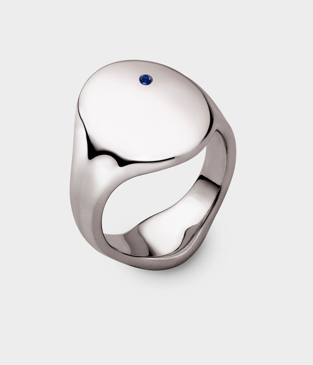 Oval Men's Signet Ring - Image 23
