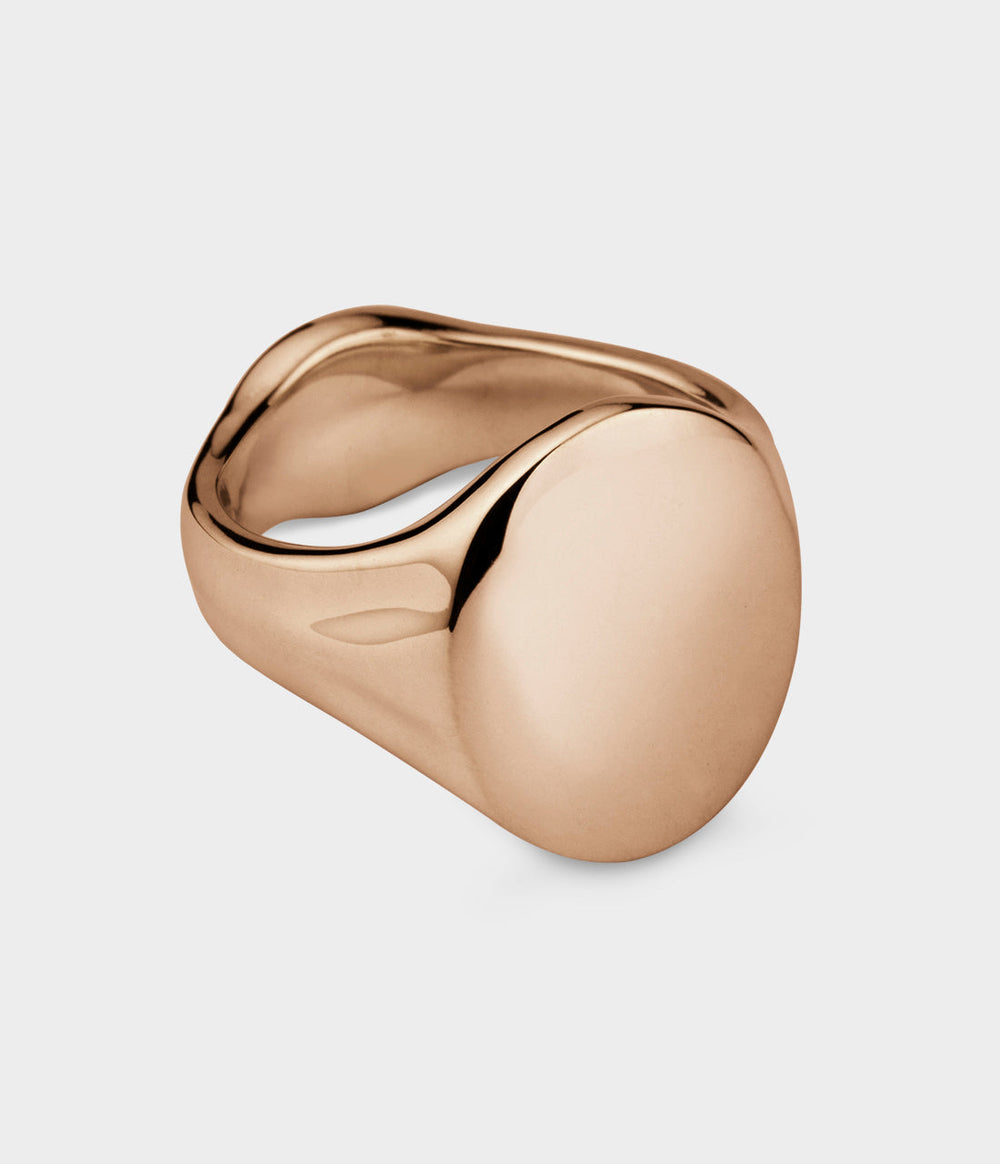 Oval Men's Signet Ring - Alternate View