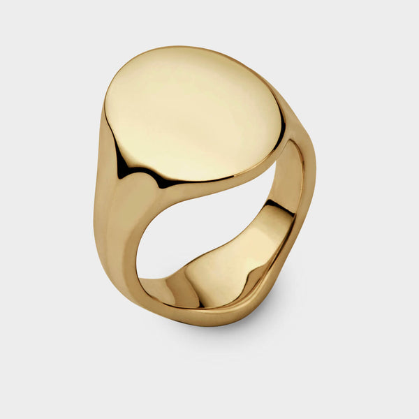 Oval Women's Signet Ring - Image 1