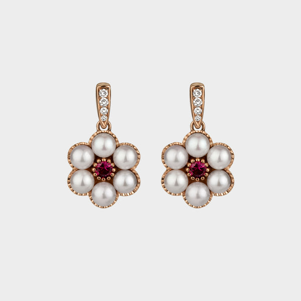 Posey Earrings in 9 Carat Rose Gold