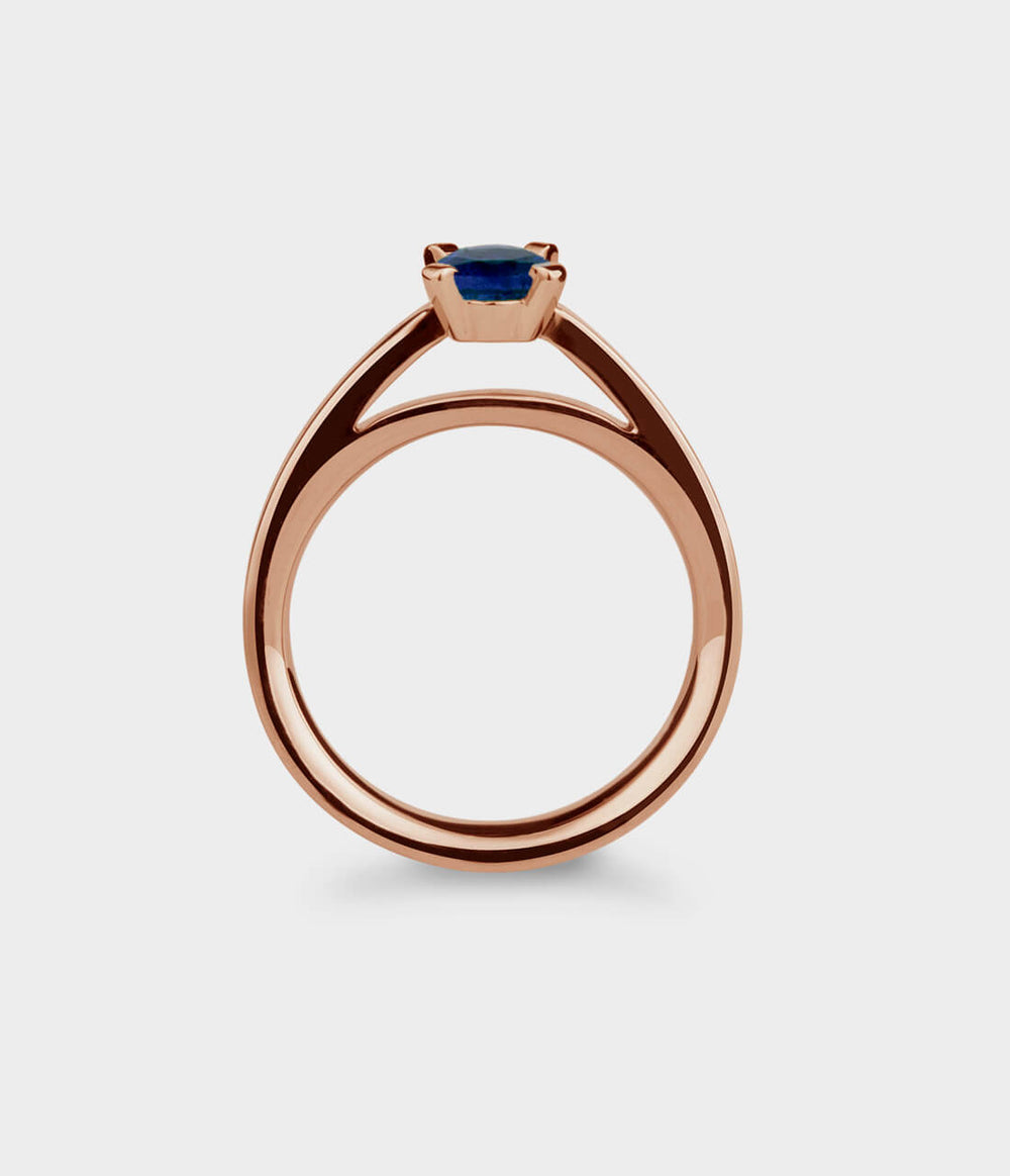 Radiant Light 1/2 Carat Solitaire Engagement Ring - Front View