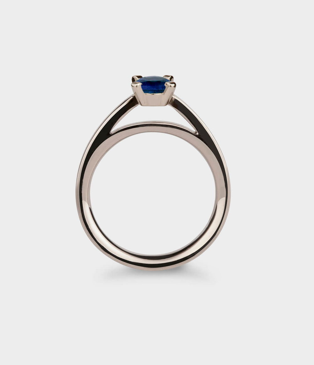Radiant Light 1/2 Carat Solitaire Engagement Ring - Front View