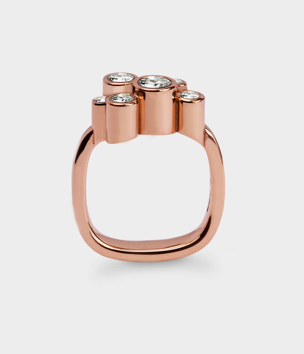 Roundhaus Diamond & Gemstone Ring - Front View