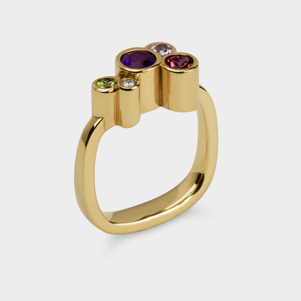 Roundhaus Diamond & Gemstone Ring - Image 1