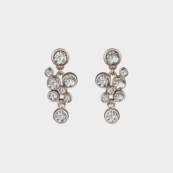 white gold and diamond roundhaus earrings