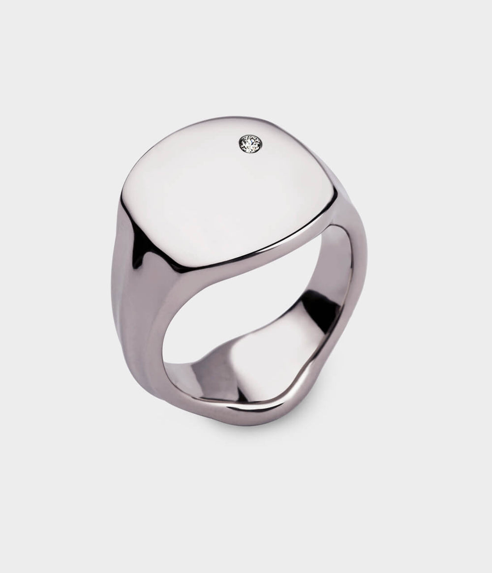 Signet Ring in Platinum - Custom Option