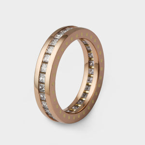 Slim Geo Ellipse Eternity Ring