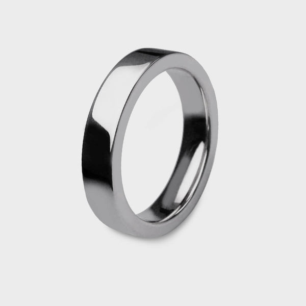 3/4 profile of a Times Square Slim Ring