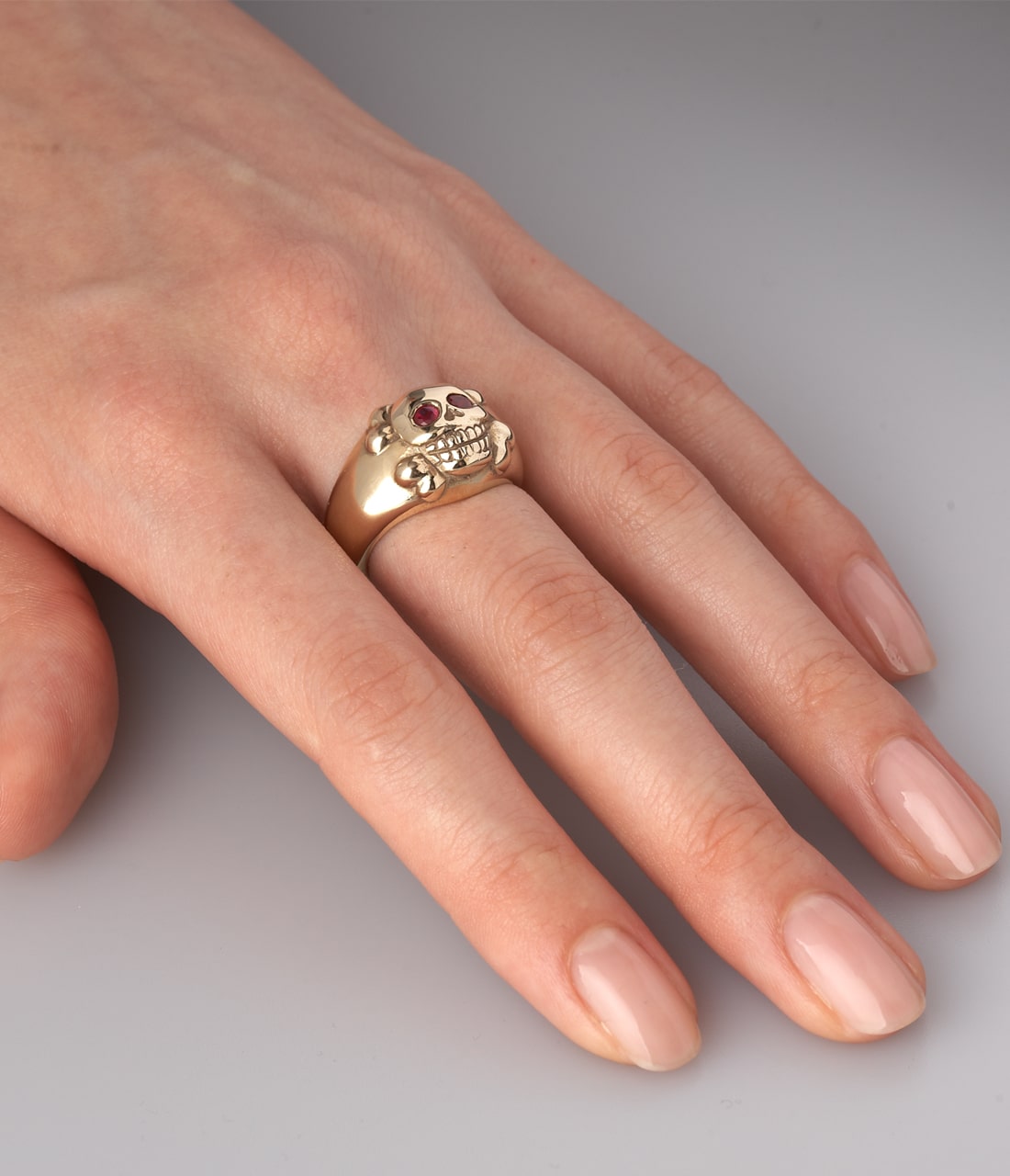 Smiling Skull Ring